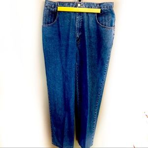 VINTAGE FRENCH DRESSING high waisted straight leg jeans size 18